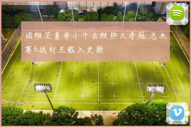 诺维茨基率小牛击败热火夺冠 总决赛6战封王载入史册