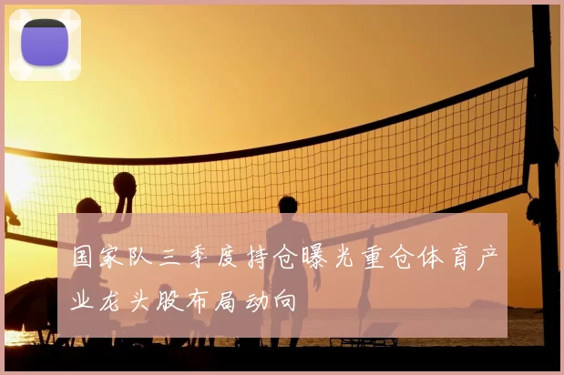 国家队三季度持仓曝光重仓体育产业龙头股布局动向