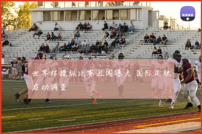 世界杯操纵比赛丑闻曝光 国际足联启动调查