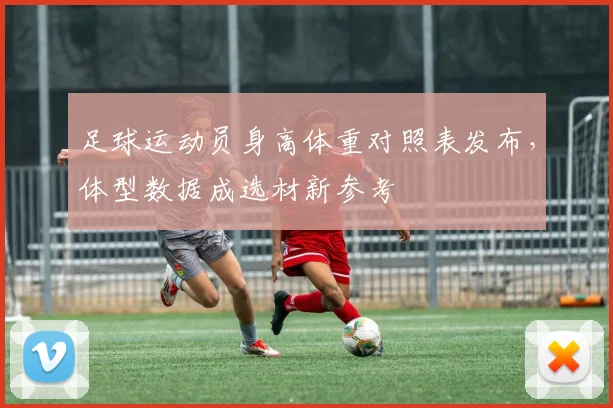 足球运动员身高体重对照表发布,体型数据成选材新参考